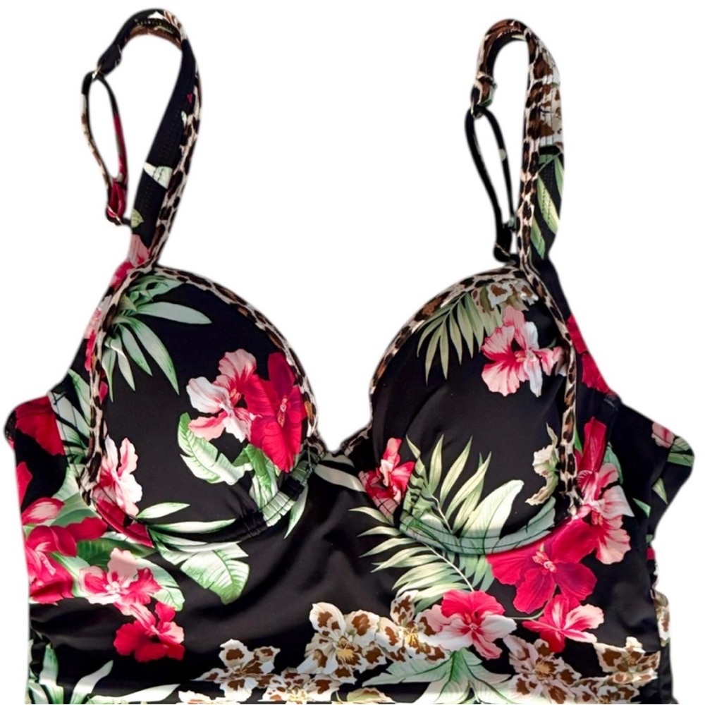 Tommy Bahama Lily Cat Underwire Tankini Top, C Cup - Picture 6 of 12